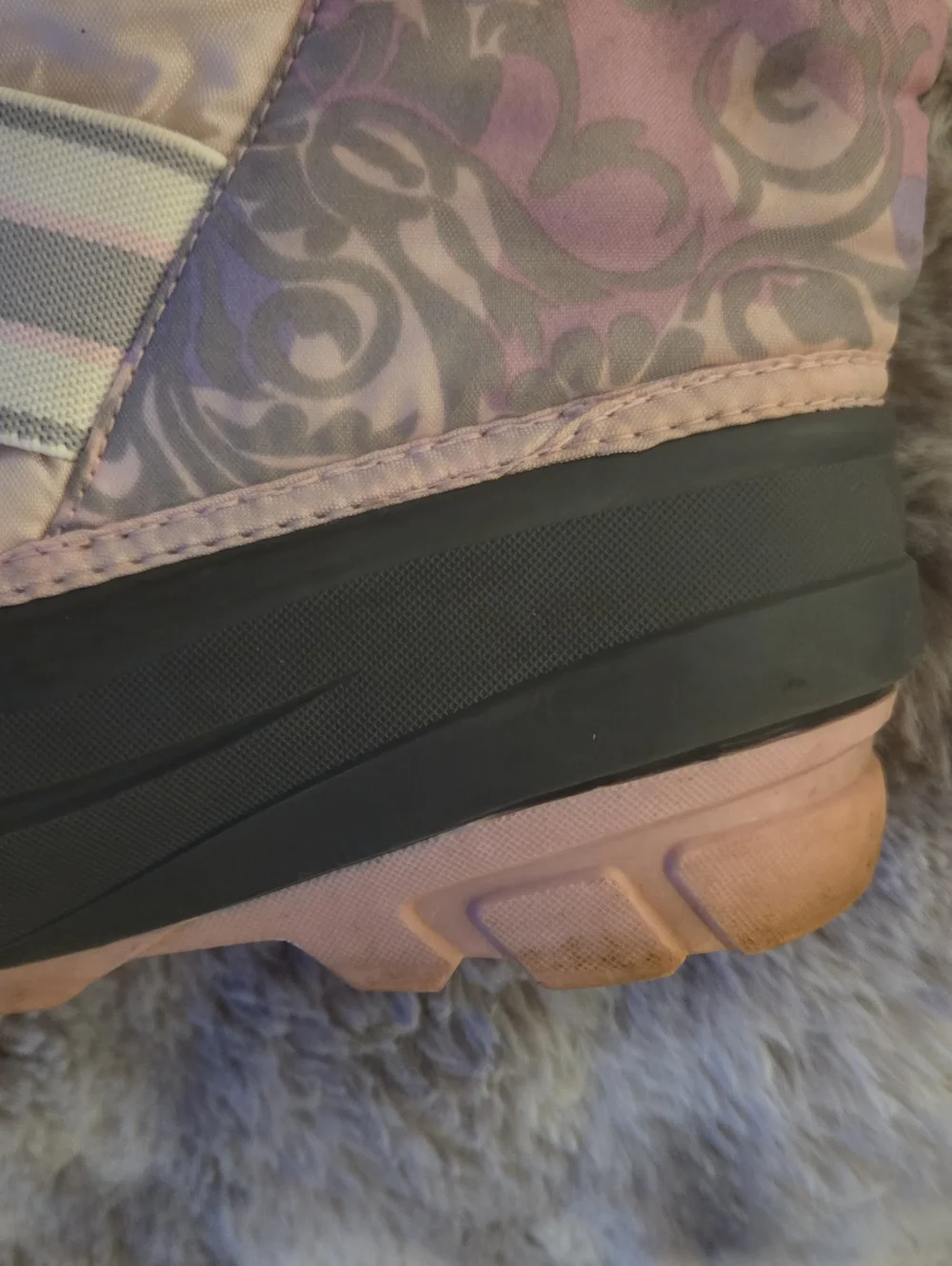 Sorel Kids Light Pink & Gray Insulated Snow Boots